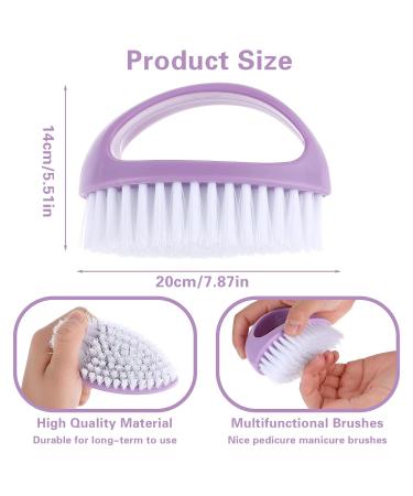 Cobee Hand Nail Brush 2-Pack | Durable Stiff Bristles Nail Cleaner for Men | Deep Cleaning Scrubber (Green & Purple) - International Shipping Available - Buy Online on SooperMarket.com
