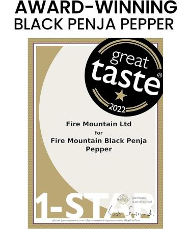 Fire Mountain Black Penja Pepper 100g - Single Origin Whole Peppercorn Berries from Penja Valley for Grinder Refill - Buy Online on SooperMarket.com