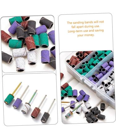 1 Set Nail Polish Set Nail Art Tools Sanding Bits for Nail Drill White Sanding Bands for Nail Drill Manicure Buffing Fine Grit Sanding Bands for Nail Drill Nail Sanding Bands Alloy Gogogmee - Buy Online on SooperMarket.com