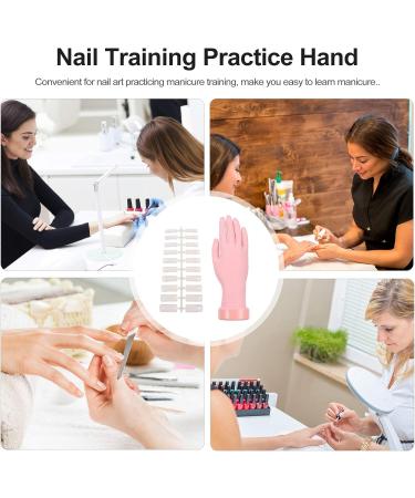FOMIYES Nail Art Tools Set - Flexible Practice Hand Display for Manicure Training - Beginner DIY Manicure Tools - 8X22.5CM - Buy Online on SooperMarket.com