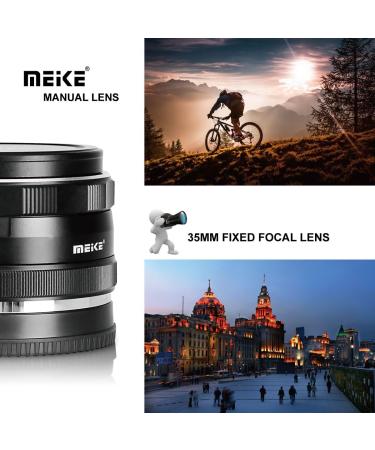 Meike 35mm F1.7 Manual Focus Prime Lens for Micro 4/3 MFT | Olympus & Panasonic Compatible Mirrorless Cameras - Buy Online on SooperMarket.com