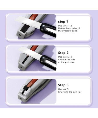 Neamou Eyebrow Pencil Sharpener | Eyebrow Cosmetic Pencil Sharpening Tool - Makeup Eyebrow Cosmetic Pencil Sharpening Tool for Precise and Smooth Application - Buy Online on SooperMarket.com