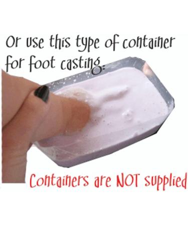 BabyRice Baby Casting Kit - 12x9 Shadow Box Display Frame, Silver Paint - Hand & Foot Casts (White/White) - Buy Online on SooperMarket.com