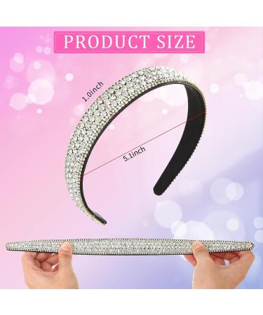 Waydress Rhinestone Headband Set - 4 Pieces Crystal Sparkly Hair Accessories in Stylish Colors - Buy Online on SooperMarket.com