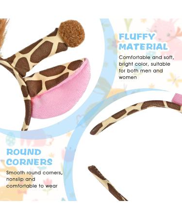WLLHYF Giraffe Animal Headband - Cute Cosplay Party Hair Accessories - Buy Online on SooperMarket.com