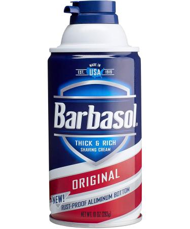 Barbasol Thick & Rich Shaving Cream Original 10 oz (Value Pack of 3)
