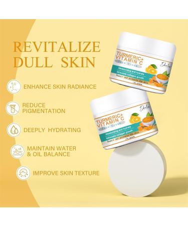 Vitamin C Face Cream - Vitamin C Cream with Hyaluronic Acid 50ml - Face Moisturiser to Nourish Skin - Smooth Lines & Boost Glow - With Vitamin C and Super Citrus For Radiant - Healthy Skin - Buy Online on SooperMarket.com