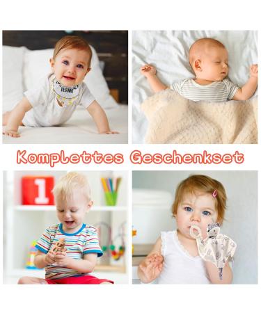 7-in-1 Tobogganing Baby Gift Set | Newborn Gift for Boys & Girls | Blanket Rattles Bibs & More | Perfect Baby Shower Souvenir - Buy Online on SooperMarket.com
