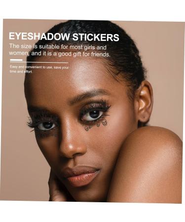 HAPINARY 4 Pairs Halloween Eyeliner Stickers Christmas Face Stickers Eyeliner Stencil Sticker Face Decals Pvc - Buy Online on SooperMarket.com