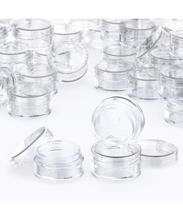 Pamiyo 60 pcs 5ml Clear Empty Cream Can - Transparent Crucible with Screw Cap for Lotion Mini Candles & Cosmetics - Buy Online on SooperMarket.com