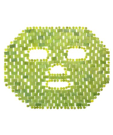 Jade Facial Mask  Jade Sleep Natural Stone Mask  Green Facial Cooling Mask  Jade Eye Mask Beauty Skincare Massage Tools for Alleviate Puffiness Face Massage Puffy Eyes Dark Circles
