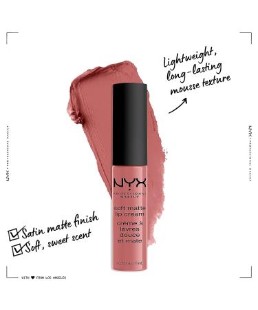 NYX Soft Matte Lip Cream Shanghai - Warm Midtone Nude Liquid Lipstick 0.27 Fl Oz - Buy Online on SooperMarket.com