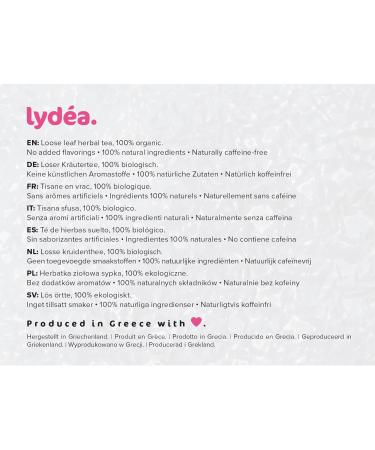 Lydea Organic Greek Mountain Tea 250g Traditional & Authentic Greek Loose Leaf Sideritis Herbal Tea Naturally Caffeine Free Practically Cut - Buy Online on SooperMarket.com