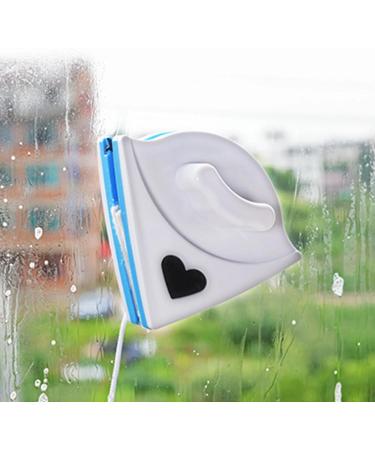 Magnetic Window Cleaner Triangular Glass Cleaner Window Wiper Outside Window Cleaner Tool For High-rise Window Cleaning White - Buy Online on SooperMarket.com