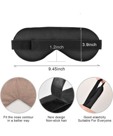 Haskirky Light Blocking Eye Mask - Adjustable & Breathable for Deep Sleep on Business Trips - Pure Brown - Buy Online on SooperMarket.com