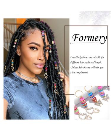 Gold Rhinestone Loc Jewelry Set for Black Women - 9PCS - Buy Online on SooperMarket.com