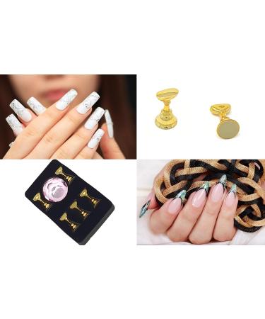 Kiara World Magnetic Nail Art Tips Stand Crystal Base Alloy Holders Manicure Set Practice Holder Salon Tool DIY (Pink) - Buy Online on SooperMarket.com