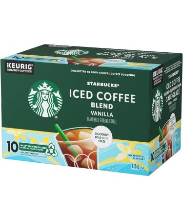 Starbucks Vanilla Naturally Flavoured Iced Coffee Blend K-Cups Cold Brew Coffee Pods With Notes Of Vanilla No Artificial Flavours 100% Ethically Sourced Coffee - Buy Online on SooperMarket.com