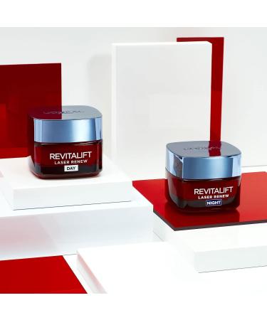 L Or al Paris Laser Renew Triple Action Anti-Ageing Day Cream Reduce Wrinkle and Fine Line Appearance Moisturises Firms Brightens Skin Pro-Retinol Hyaluronic Acid and Vitamin C 50ml 50 ml (Pack of 1) - Buy Online on SooperMarket.com