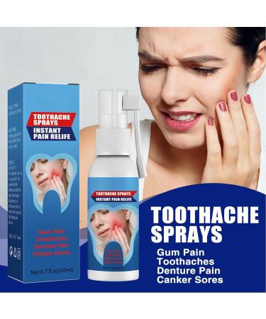 Herbal Oral Care Spray - Natural Mouth Health Relief for Toothache and Gum Pain - 2 Pack (20ML each) - Buy Online on SooperMarket.com