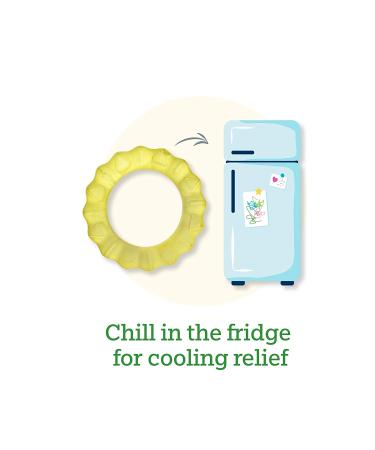 Green Sprouts Cool Nature Teethers 2-Pack - Yellow & Aqua for 3+ Months - Buy Online on SooperMarket.com