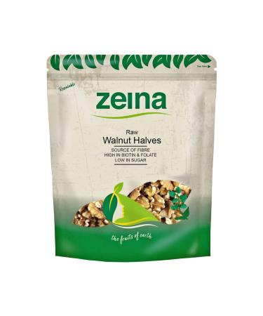 Zeina Raw Walnut Halves (500g) - Naturally Gluten Free Vegan Approved Low Sugar Walnut Halves Premium Healthy Nut Snacks Used in Home Baking Cooking or Salad Toppings Raw 500g