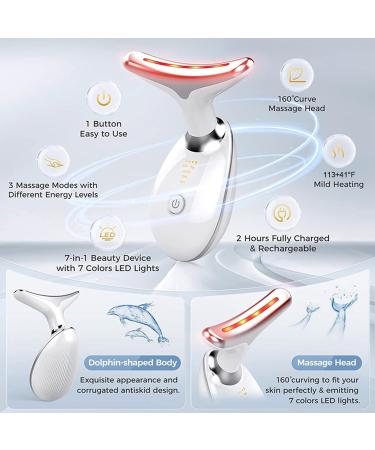 INTENSO 7 Color Face & Neck Massager - Anti-Aging Facial Device for Skin Care & Wrinkle Reduction - Buy Online on SooperMarket.com