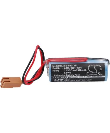 Replacement Battery for GE FANUC CNC Power Mate D/E | 2000mAh 3.0V | A06B-0168-D111 A98L-0031-0006 IC693ACC301 - International Shipping Available - Buy Online on SooperMarket.com