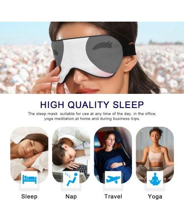 Haskirky Light Blocking Eye Mask - Adjustable Unisex Travel & Meditation Mask - Panda Design for Deep Sleep & Comfort - Buy Online on SooperMarket.com