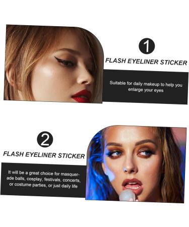 WOONEKY 18 Pairs Anti Sweat Eyeliner Stickers Adhesive Eye Line Sticker Eyeliner Decal Men Eyeliner Sticker - Buy Online on SooperMarket.com
