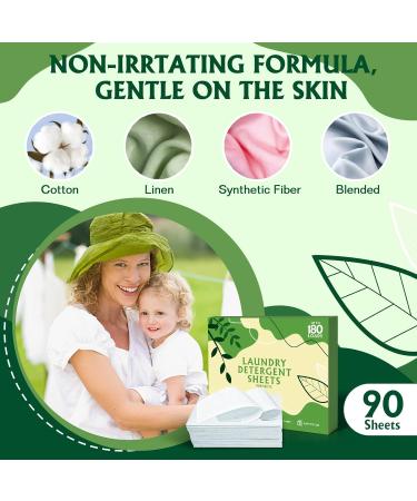 YOGINGO Eco-Friendly Laundry Detergent Sheets - 90 Sheets 180 Loads | Liquid-Less Technology for Travel | Plastic-Free Laundry Soap - Buy Online on SooperMarket.com