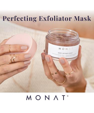 Buy MONAT Berry Refined Scrub - Exfoliating Mask with AHAs & Cranberry Seeds | Perfect Skin Brightening | 87ml - Buy Online on SooperMarket.com