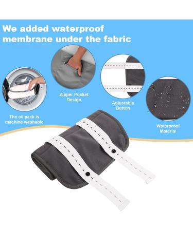 4-Hour Reusable Castor Oil Pack for Belly Neck & Chest Relief | Comfortable Massage Belt - Dark Gray - Buy Online on SooperMarket.com