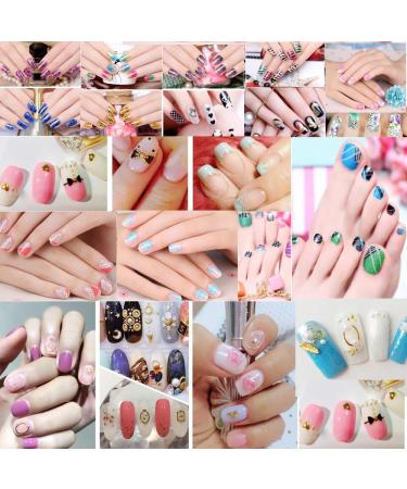 48 Sheet Water Transfer Nail Sticker Decals with Rhinestones, Metal Studs, Nail Files, Dotting Pen - Nail Art Tools Kit for DIY Manicure and Fingernail Designs - Buy Online on SooperMarket.com