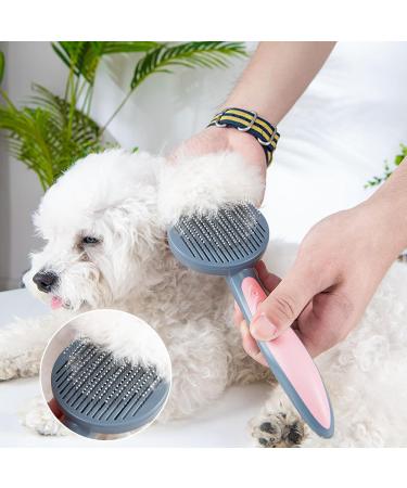Willight Self-Cleaning Pet Brush for Dogs & Cats - Long & Short Hair - Pet Care Tool for Undercoat Removal - Pink - Buy Online on SooperMarket.com