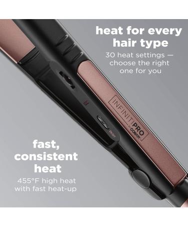 CONAIR INFINITIPRO 1875 Watt AC Motor Pro Hair Dryer with Ceramic Technology Black & Infinitipro Rose Gold Ceramic Flat Iron 1-Inch Hair Dryer + Ceramic Flat Iron 1-Inch - Buy Online on SooperMarket.com