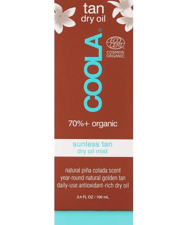 COOLA Organic Sunless Self Tanner Dry Oil Mist - Pi a Colada | 3.4 Fl Oz - Buy Online on SooperMarket.com