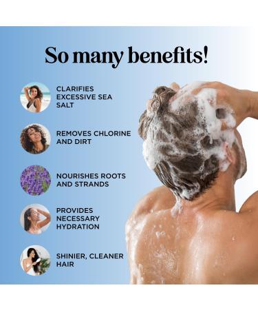 After Swim Shampoo for Kids & Adults - Chlorine Removal Clarifying Shampoo with Tea Tree & Rosemary - Gentle Swim Shampoo for Swimmers - Buy Online on SooperMarket.com