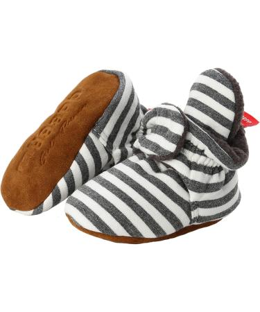 TMEOG Baby Booties - Infant Boots for Boys & Girls 0-18 Months - Black Striped - Size 0-6 Months - Buy Online on SooperMarket.com