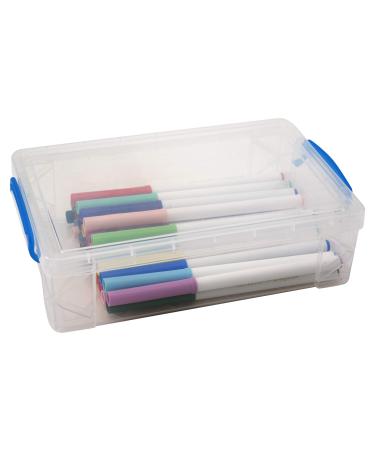 Advantus Super Stacker Storage Case, 2.6" x 5.5" x 9", Clear