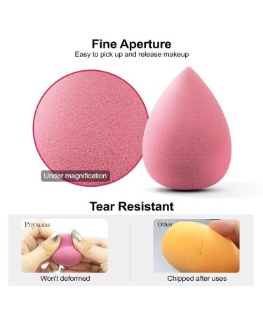 7 PCs Multi-Colored Makeup Sponge Set - Beauty Blenders & Mini Sponges for Flawless Foundation & Cream Application | International Shipping - Buy Online on SooperMarket.com