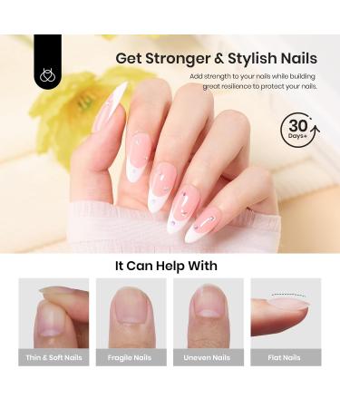 Beetles 7-in-1 Low Heat Builder Gel - 15ml Clear Strengthener with Liner Brush for Nail Art & Design | Perfect Holiday Gift for Women - Buy Online on SooperMarket.com