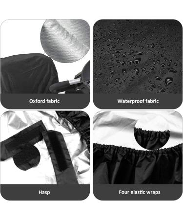 Wheelchairs Accessories Wheelchair Cover 39x20" Black Oxford Cloth Waterproof Mobility Scooter Cover with Four Elastic Wraps & Fastening Tapes for Electric Wheelchairs Mobility Scooter - Buy Online on SooperMarket.com
