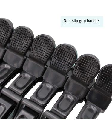 10x Crocodile Hair Clips - Professional Styling Barrettes for Thick Hair with Nonslip Grip - Salon Quality - Black - Buy Online on SooperMarket.com