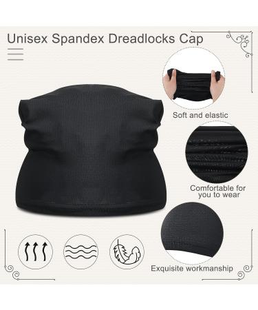 4 Piece Unisex Stocking Dreadlock Caps - Short Hair Dread Accessories for Men and Women - Black - Buy Online on SooperMarket.com