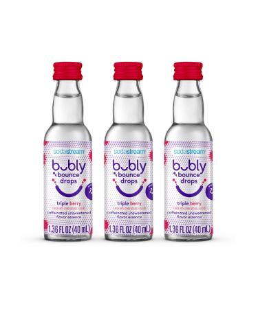 SodaStream bubly bounce Drops Triple Berry flavor, Pack of 3