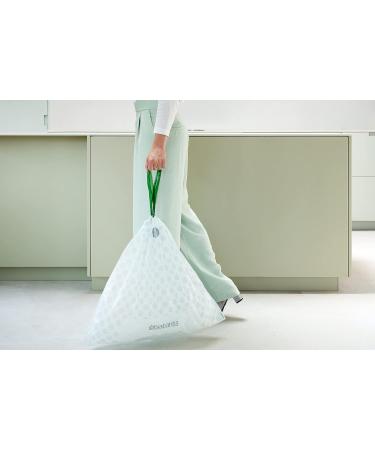 Brabantia PerfectFit Garbage Bags Multipack - Extra Strong (Code G 23L/30L) | 120 White Trash Bags with Train Tape - 6 Rolls - Buy Online on SooperMarket.com