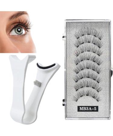 Virtcooy Magnetic Lashes | Natural Lashes Kit 2 Pair | False Lashes Kit Natural Look Reusable Lashes with Applicator 3D Artificial Eyelashes for Women - Buy Online on SooperMarket.com