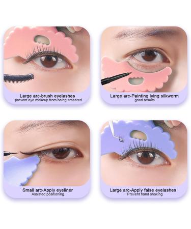 Eye eyeliner brushes Eyelorer templates 2 pieces of soft silicone eye shadow template with multifunctional winged -eyed design mask shield - Buy Online on SooperMarket.com