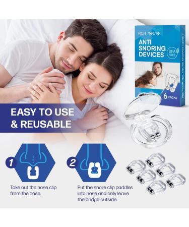 Snore Stopper Nose Clips - Effective Anti-Snoring Solution (6 Pack) - Buy Online on SooperMarket.com